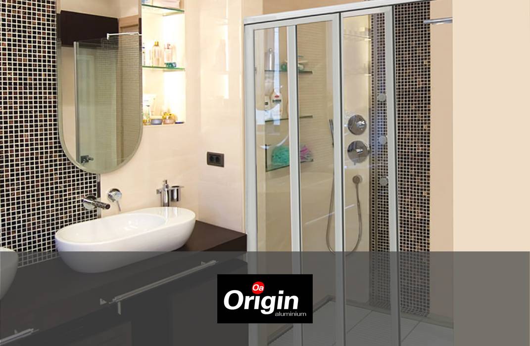 Origin Aluminium Shower Door Information Origin Aluminium (Pty) Ltd Modern bathroom Aluminium/Zinc
