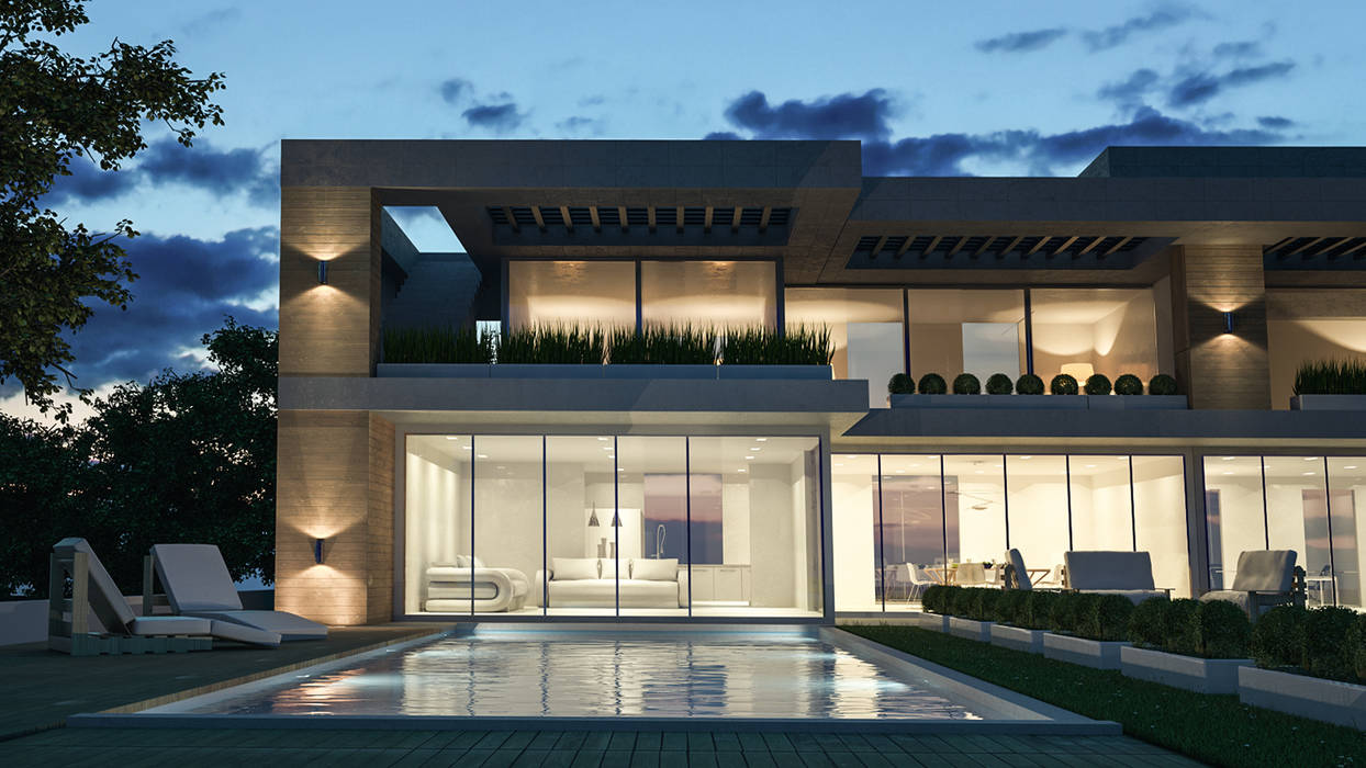 RENDER| Exterior Render , Giuseppe D'Agostino|DG Render Giuseppe D'Agostino|DG Render Rumah Modern