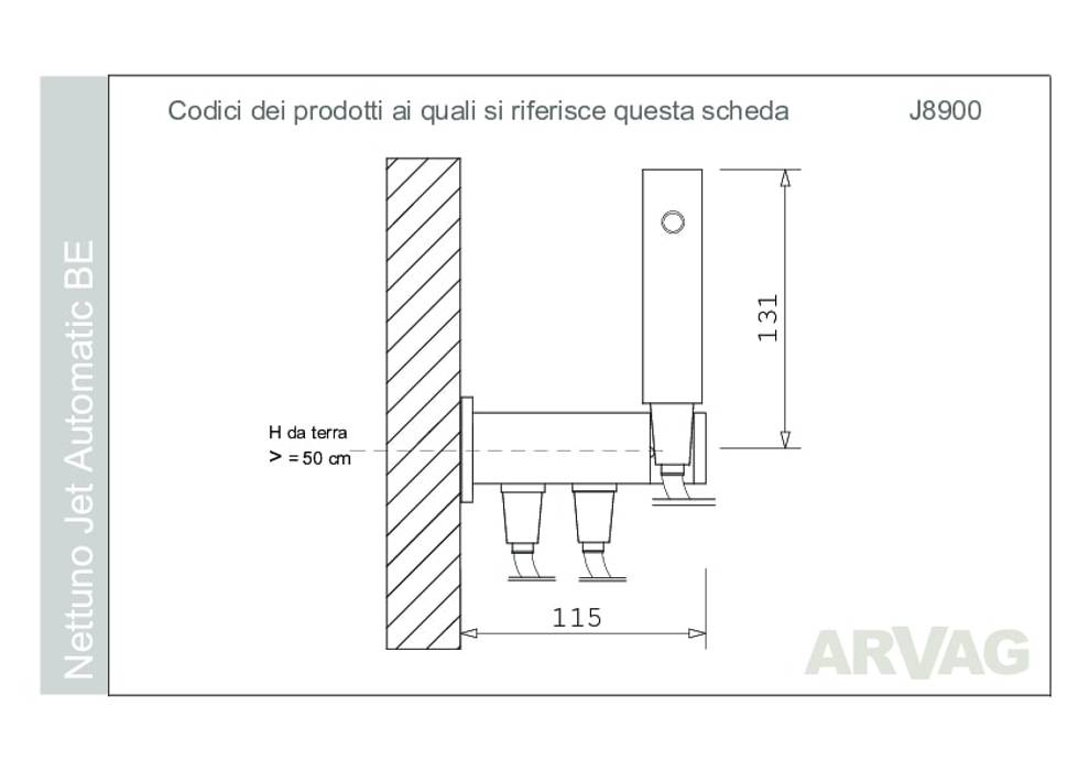 ARVAG - L'Idroscopino modello Nettuno, ARVAG SRL ARVAG SRL Modern bathroom Copper/Bronze/Brass
