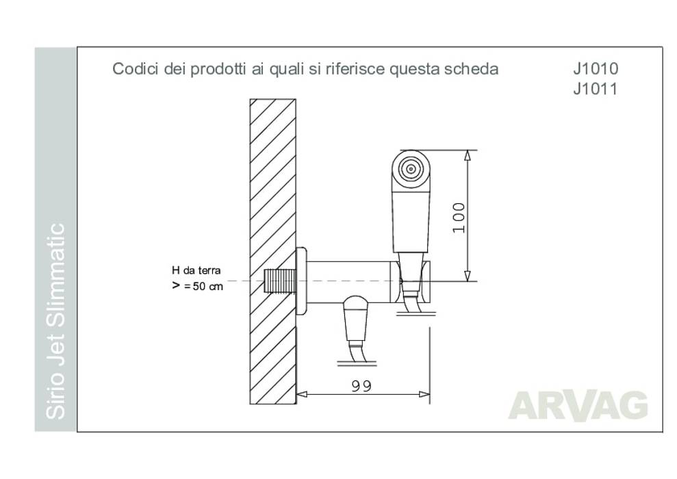 Idroscopino modello Sirio, ARVAG SRL ARVAG SRL Modern bathroom Copper/Bronze/Brass