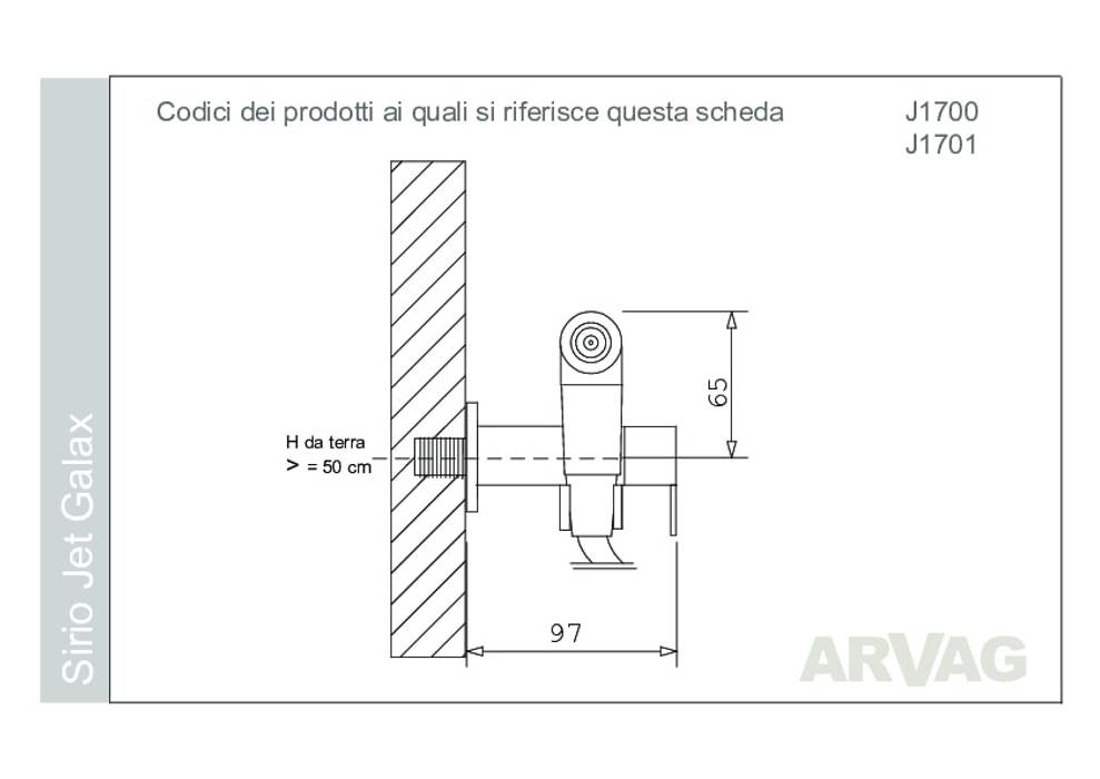 Scheda tecnica ARVAG SRL Balcone Rame / Bronzo / Ottone