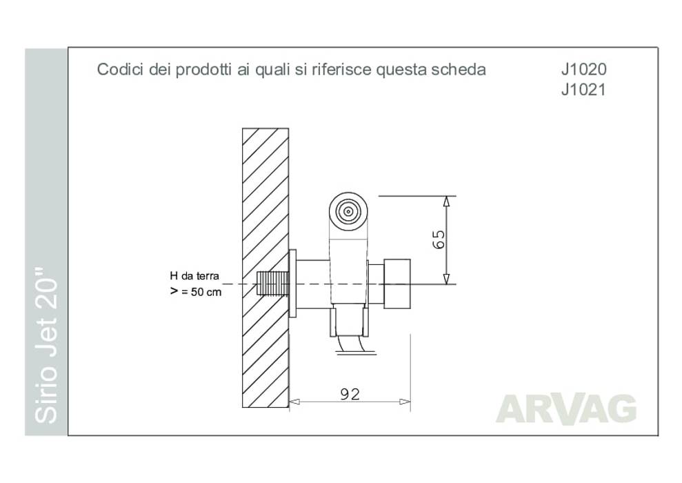 Idroscopino modello Sirio, ARVAG SRL ARVAG SRL Baños de estilo moderno Cobre/Bronce/Latón