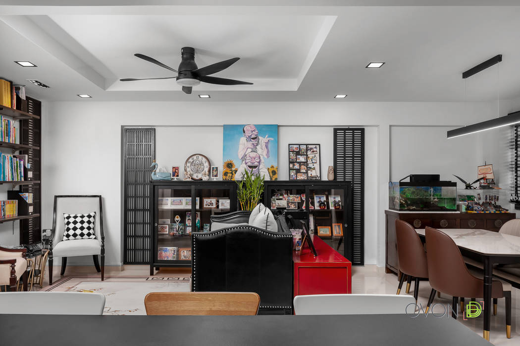 Serangoon North, Ovon Design Ovon Design Eclectic style living room