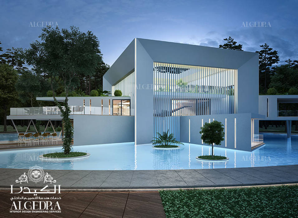 Water villa design concept , Algedra Interior Design Algedra Interior Design Casas modernas