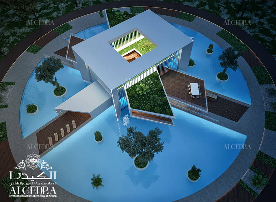 Water villa design concept , Algedra Interior Design Algedra Interior Design Modern houses