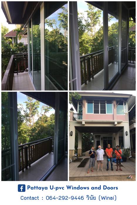 ผลงานบางส่วนของเรา (ทั้งงานเล็กและงานใหญ่) Sample UPVC (Vinyl) Project ติดตามงานเพิ่มได้ที่ Facebook, โรงงาน พัทยา กระจก ยูพีวีซี Pattaya UPVC Windows & Doors โรงงาน พัทยา กระจก ยูพีวีซี Pattaya UPVC Windows & Doors Jendela plastik Kaca