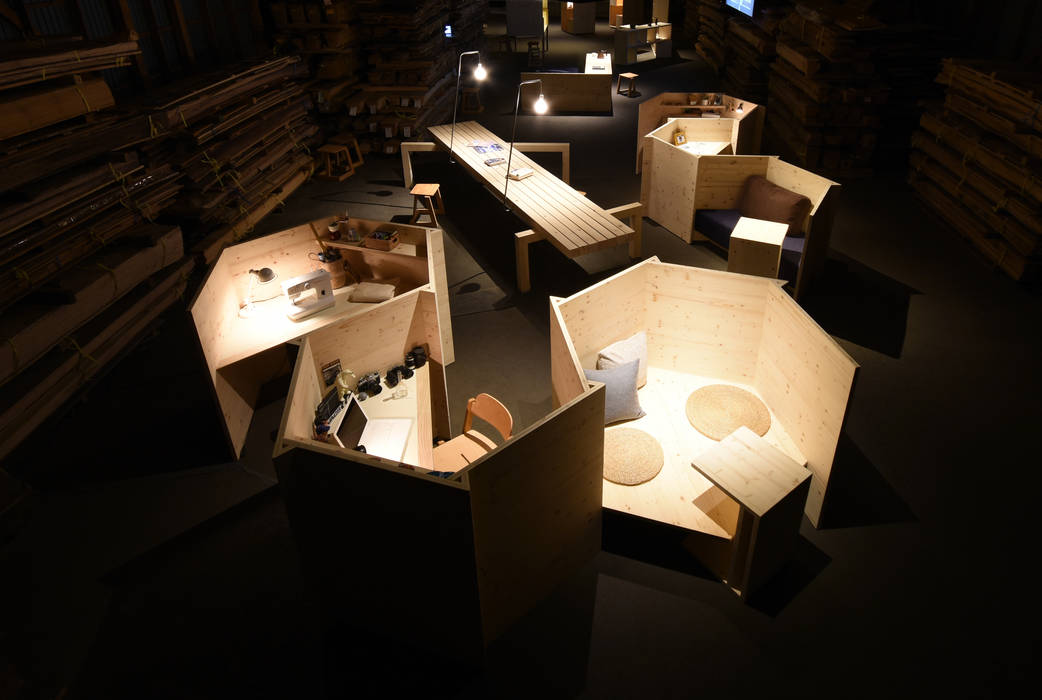 株式会社大雪木工asian Style Study Office Homify