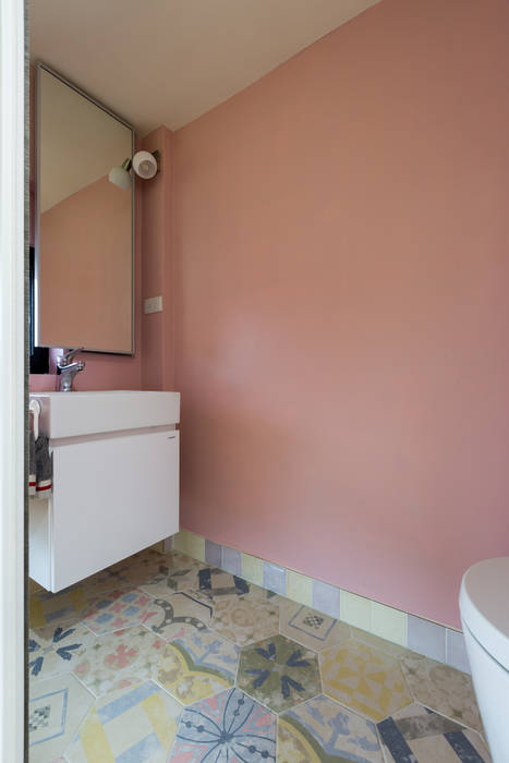 就是喜歡粉嫩的浪漫，女主人獨享 法柏室內裝修設計 浴室