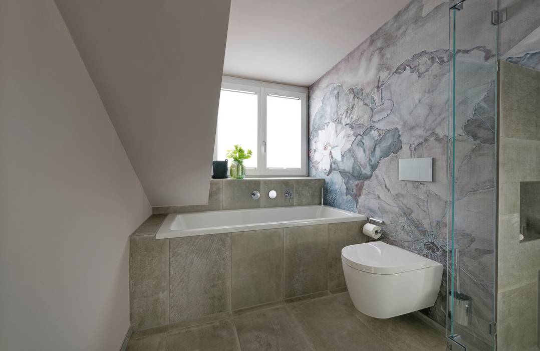 Einfamilienhaus Holzkirchen, Heerwagen Design Consulting Heerwagen Design Consulting Modern Bathroom
