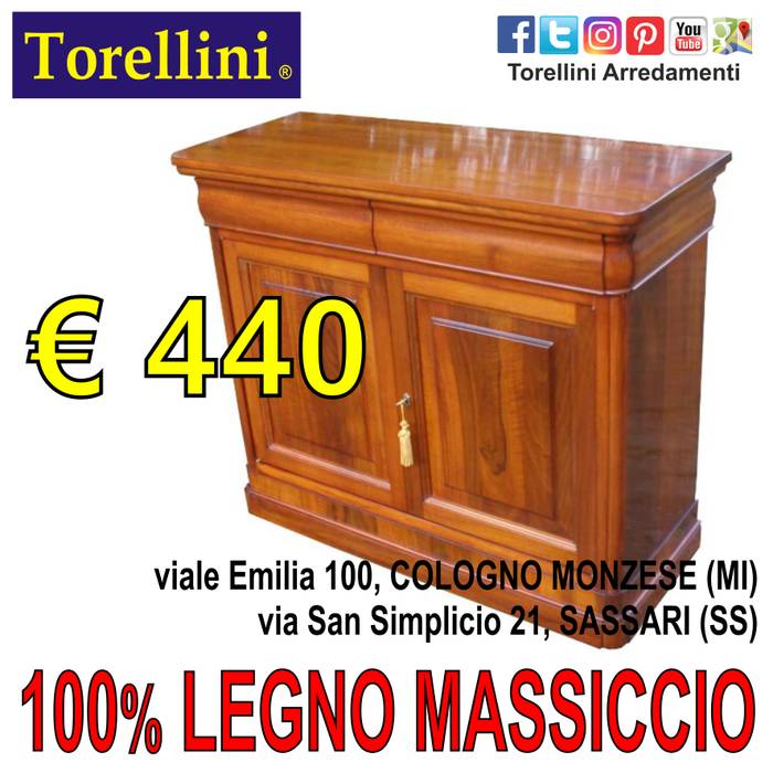 Mobili in Legno Massello a MILANO (Lombardia), Torellini Arredamenti SASSARI OLBIA COLOGNO MONZESE Torellini Arredamenti SASSARI OLBIA COLOGNO MONZESE Classic style bedroom Wardrobes & closets