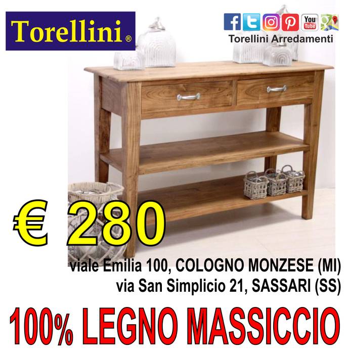 Mobili in Legno Massello a MILANO (Lombardia), Torellini Arredamenti SASSARI OLBIA COLOGNO MONZESE Torellini Arredamenti SASSARI OLBIA COLOGNO MONZESE Livings de estilo clásico Alacenas y cajoneras