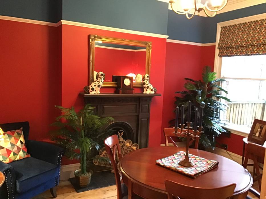 Red Victorian dining Room Girl About The House