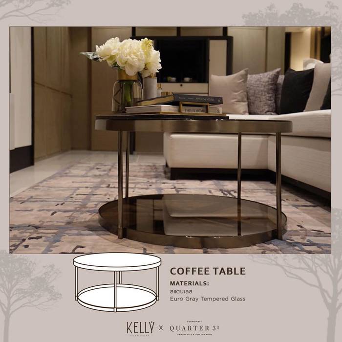 COFFEE TABLE บริษัท โกลบอล สปริง จำกัด ห้องนั่งเล่น โต๊ะกลางและโซฟา