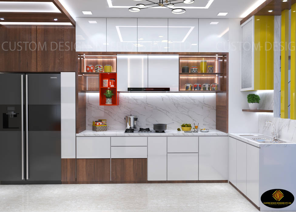 Modular kitchen—mrs. priya dutta's luxury modern kitchen | kalighat