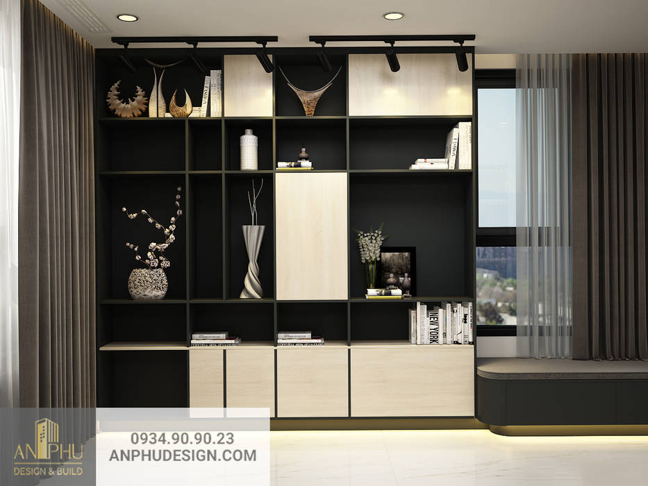Thiết kế nội thất căn hộ anh Sơn - Kingston Phú Nhuận, ANPHU CONS ANPHU CONS thiết kế thi công nội thất