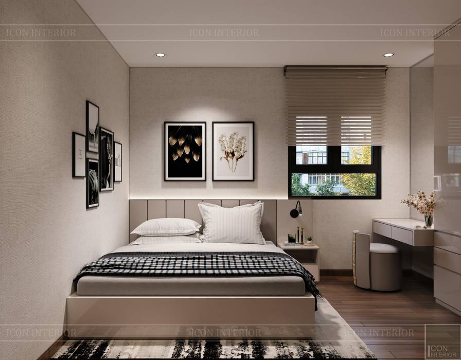 CityLand Park Hills - 2, Thiết kế nội thất ICONINTERIOR Thiết kế nội thất ICONINTERIOR Small bedroom