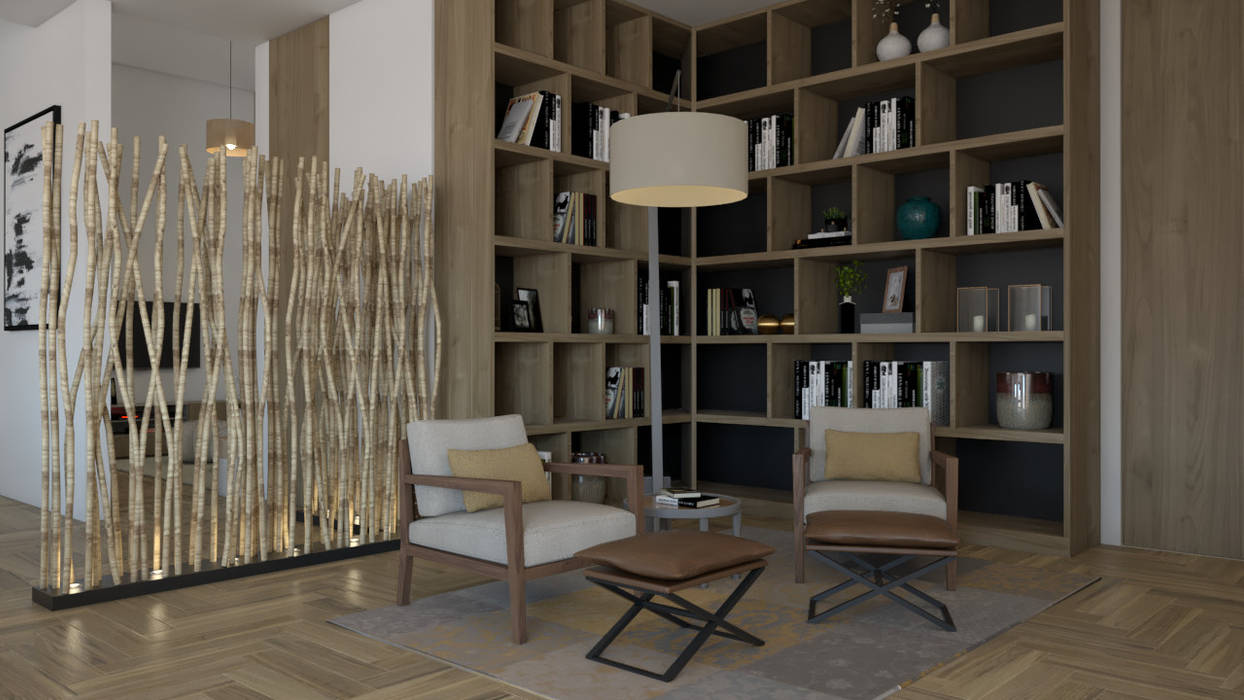 Habitação para Alojamento temporário, BORAGUI - Design Studio BORAGUI - Design Studio Rustikale Arbeitszimmer