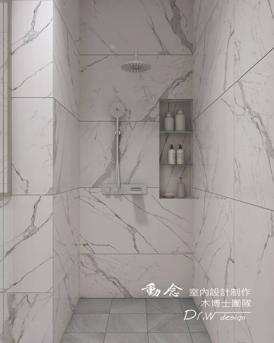 浴室/人造石/現代風 木博士團隊/動念室內設計制作 現代浴室設計點子、靈感&圖片 台中室內設計,浴室