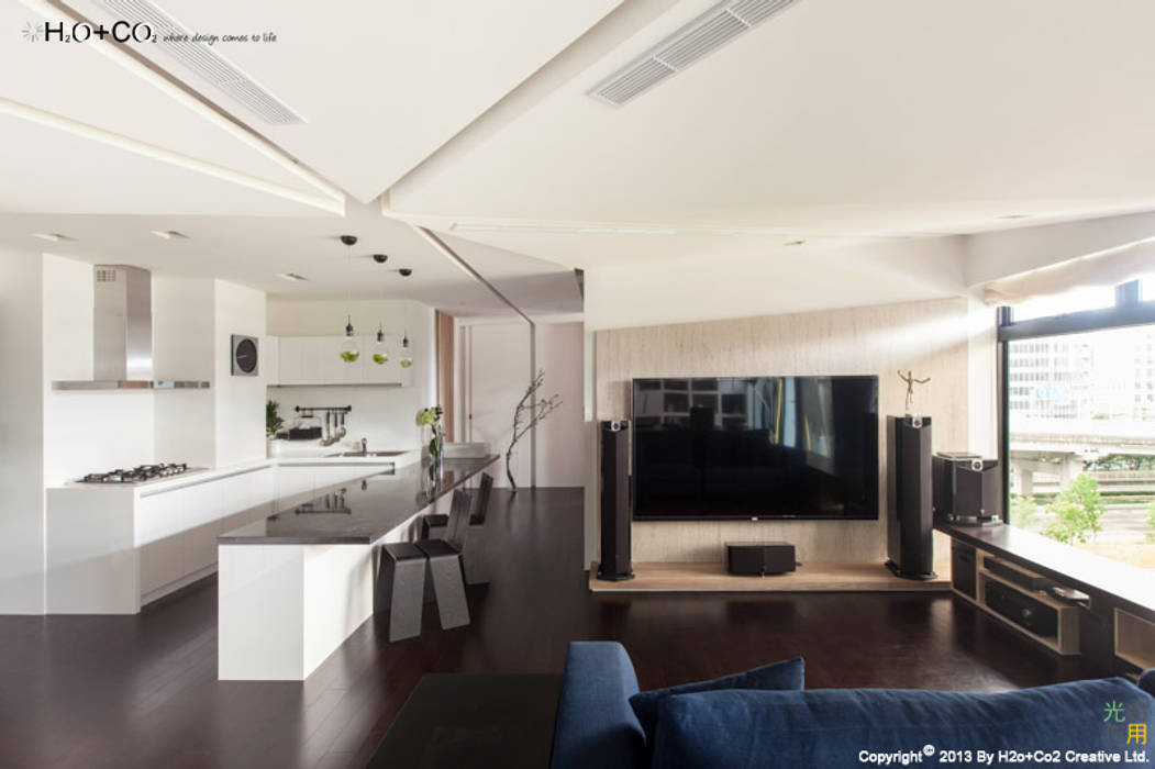 客廳 光合作用設計有限公司 现代客厅設計點子、靈感 & 圖片