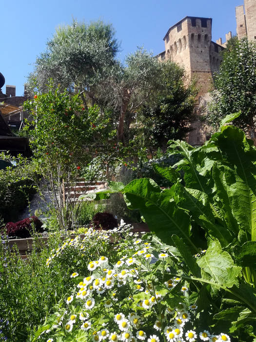 Al giardino segreto. Un giardino sotto il Castello di Gradara (PU)., Fabio Uguccioni Architetto Fabio Uguccioni Architetto Front yard