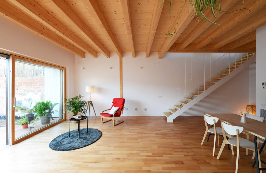 Argentona, COMA Arquitectura COMA Arquitectura غرفة المعيشة خشب Wood effect