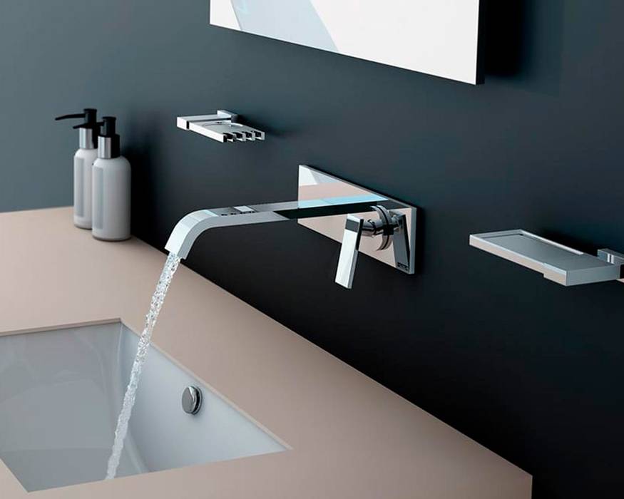 Mezcladoras y Monomandos para baño , HELVEX SA DE CV HELVEX SA DE CV Modern style bathrooms Copper/Bronze/Brass Fittings