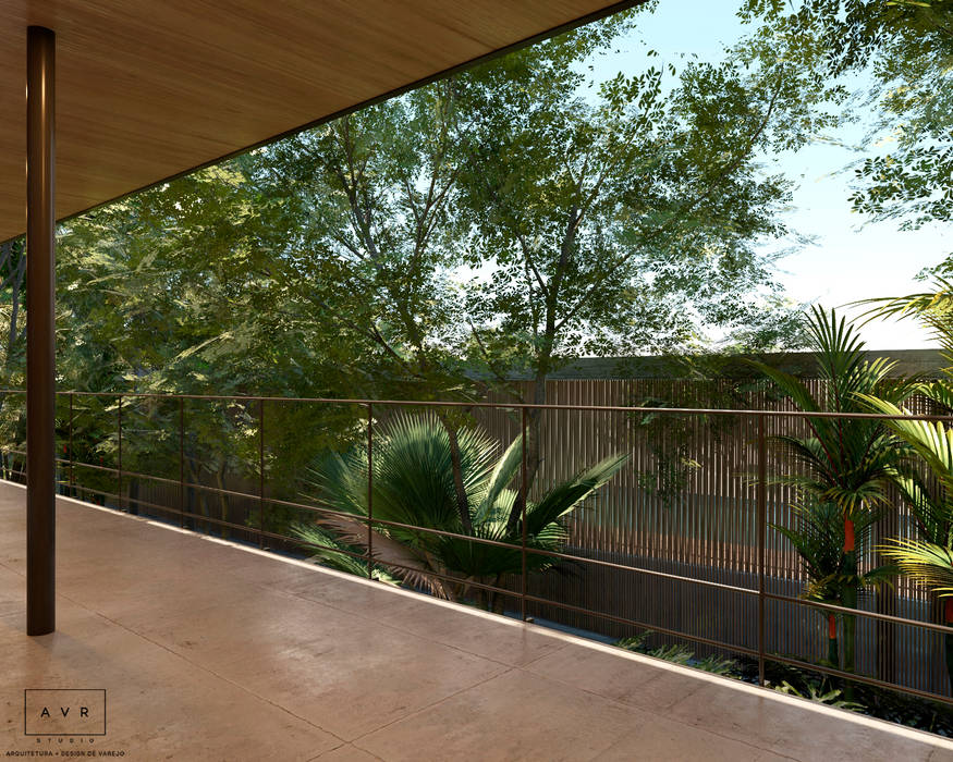 Projeto Residencial - Condomínio Quinta da Baroneza AVR Studio Arquitetura Corredores, halls e escadas modernos