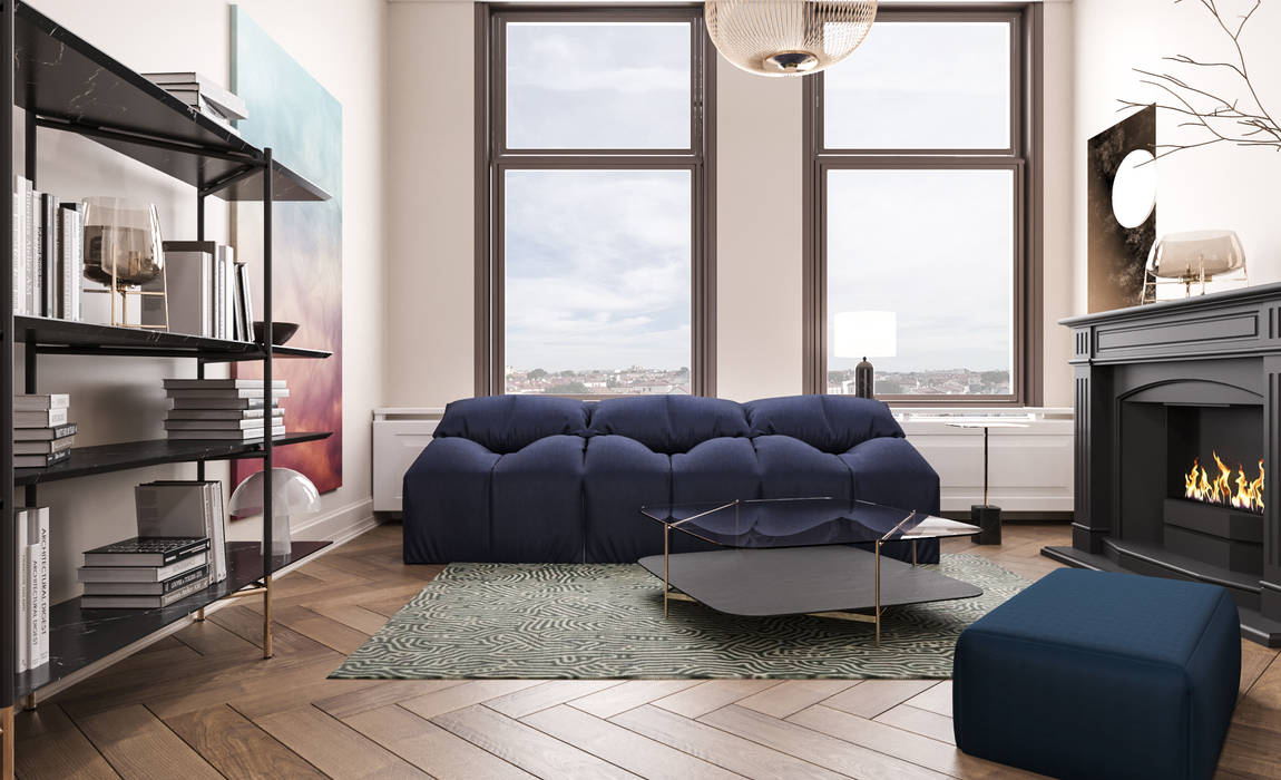 Apartment Rotterdam, Inside Creations Inside Creations Minimalistische woonkamers modern minimalist living room