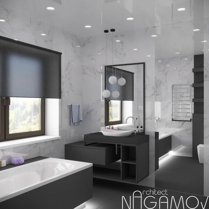 С/У Nagamov Architect Ванная комната в стиле минимализм Ванная, Дизайн ванной, Дизайн дома, дизайн квартиры