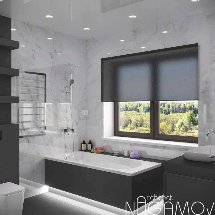 С/У Nagamov Architect Ванная комната в стиле минимализм Ванная, Дизайн ванной, Дизайн дома, дизайн квартиры