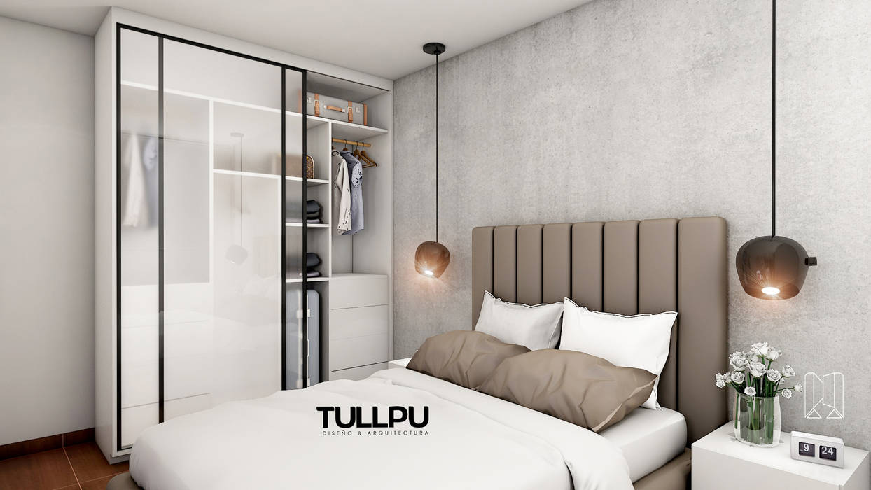 M&G Departamento Lima, Tullpu Diseño & Arquitectura Tullpu Diseño & Arquitectura Спальня