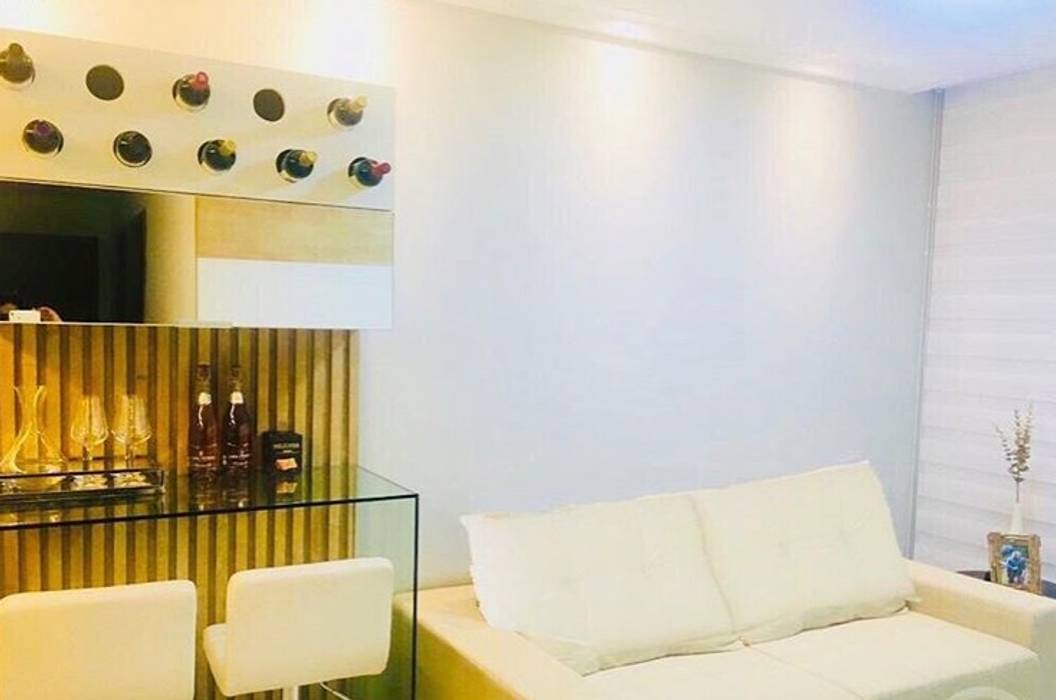 Adega/bar apartamento pequeno Su Ferreira Lima Interiores Adegas modernas adegas