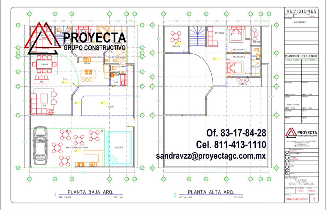 Diseño Arquitectonico , PROYECTA Grupo Constructivo PROYECTA Grupo Constructivo Casas unifamiliares Concreto reforzado