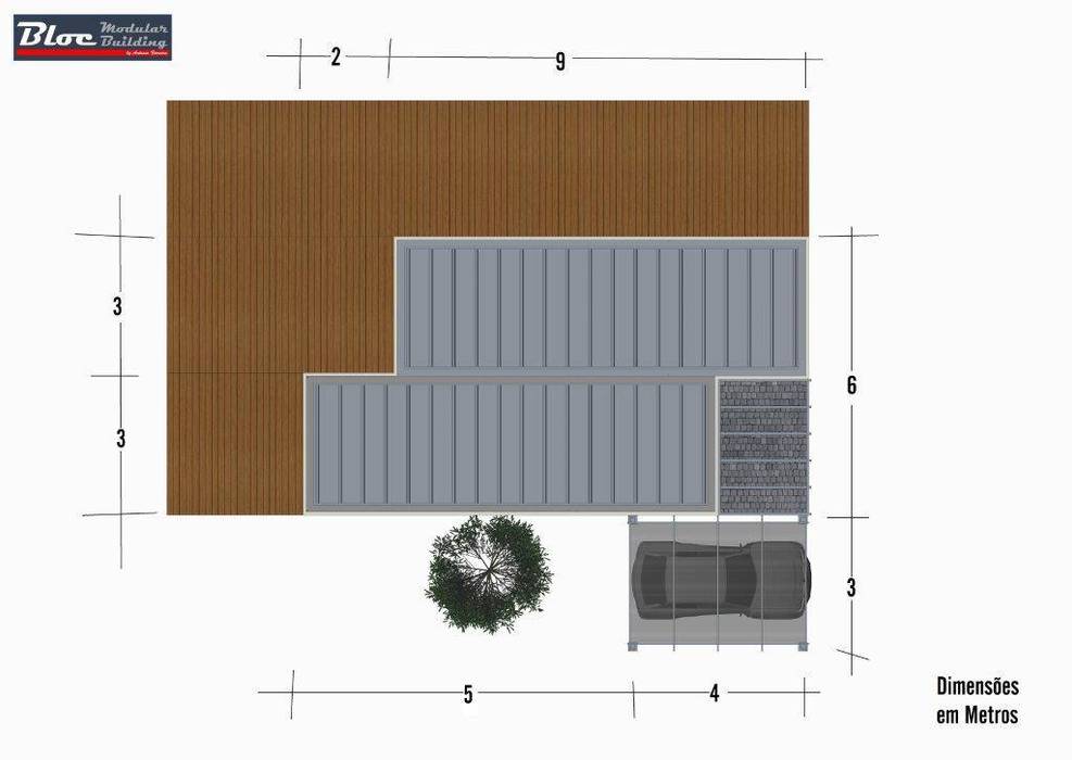 Casas modulares - Modelo BLOC Linea T2 - 54 m2, BLOC - Casas Modulares BLOC - Casas Modulares Casa Modulares, Bungalows, Casas Flutuantes, Moradias