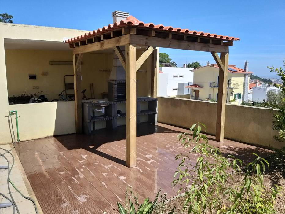 Churrasqueira Marco Ferreira Jardins de fachadas de casas