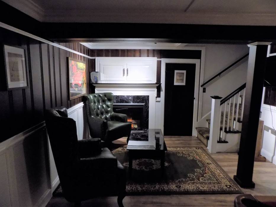 1935 Colonial Game Room & Bar, Tonic Interiors Tonic Interiors غرفة المعيشة خشب Wood effect