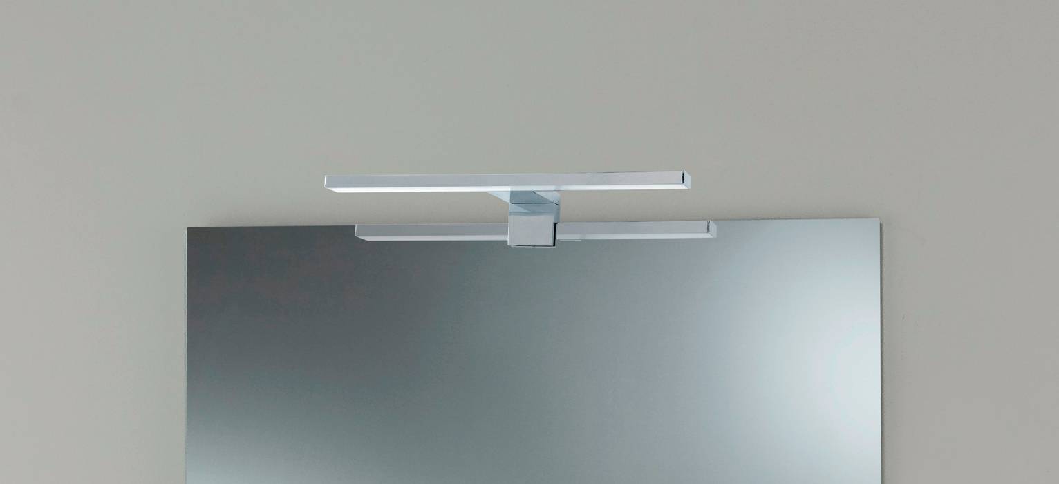 ALTAIR CROMO 30 CM (CAJA BLANCA) Xpertials SL Baños de estilo moderno Plástico Lámpara,Estante,Rectángulo,Electrodoméstico,Techo,Madera,Estantería,Accesorio de techo,Metal,Yeso