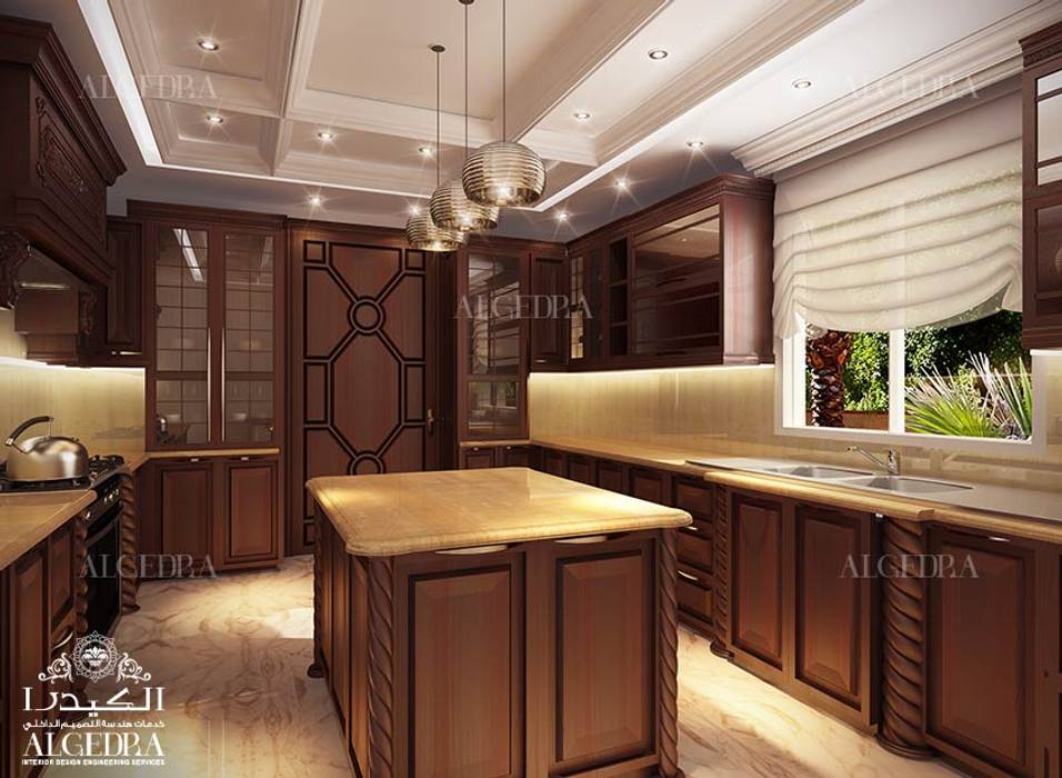 تصميم مطبخ مودرن للفيلا في مدينة الفجيرة, Algedra Interior Design Algedra Interior Design مطبخ