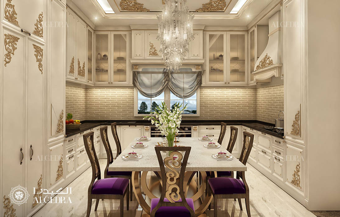 Modern villa kitchen design in Fujairah, Algedra Interior Design Algedra Interior Design 모던스타일 주방