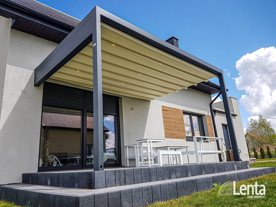 Pergola - zadaszenie tarasu, Lenta Lenta Varandas, alpendres e terraços minimalistas