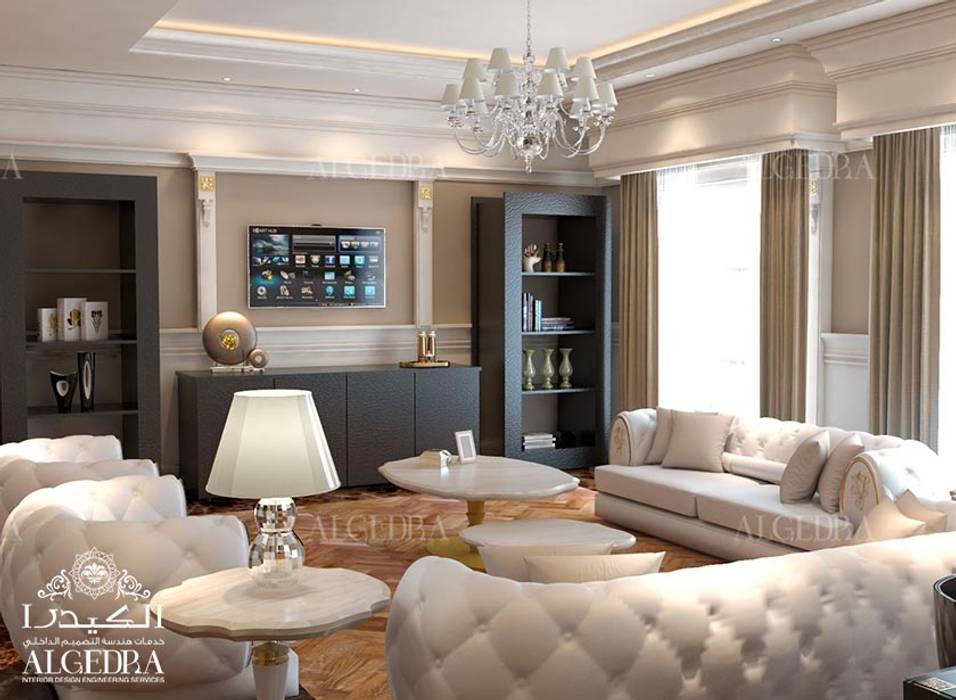 Living room design in Abu Dhabi, Algedra Interior Design Algedra Interior Design Modern living room