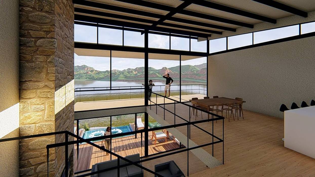 Casa Campestre Lago Calima, DeCasas.co DeCasas.co Minimalistische Esszimmer