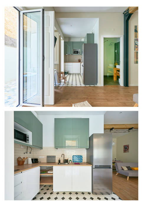 Remodelação de Apartamento em Arroios, CSR Construção e Reabilitação Lda CSR Construção e Reabilitação Lda Small kitchens