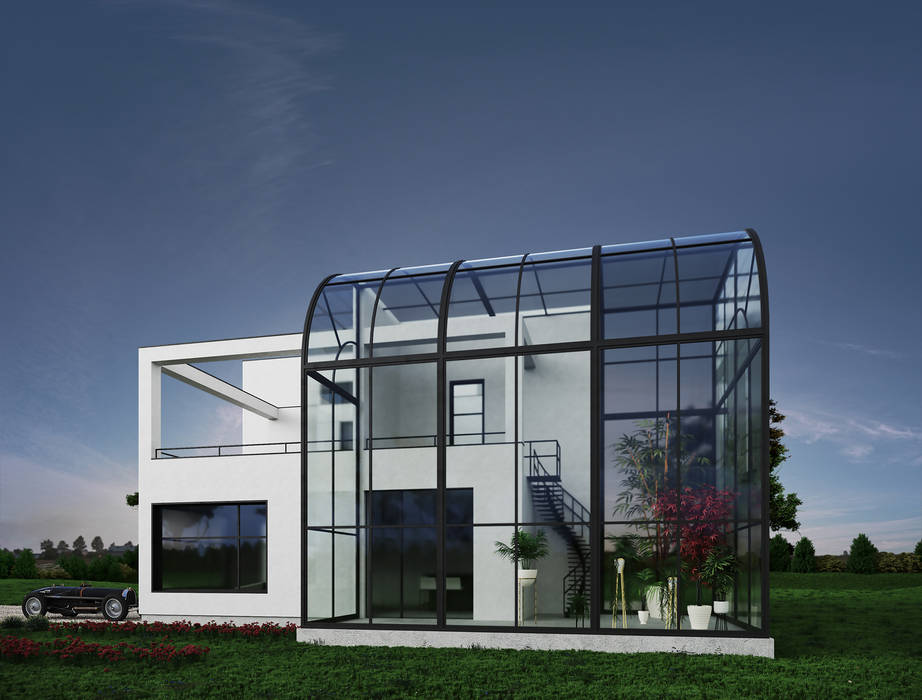 Вилла в стиле Модернизм, InScale InScale Minimalist conservatory