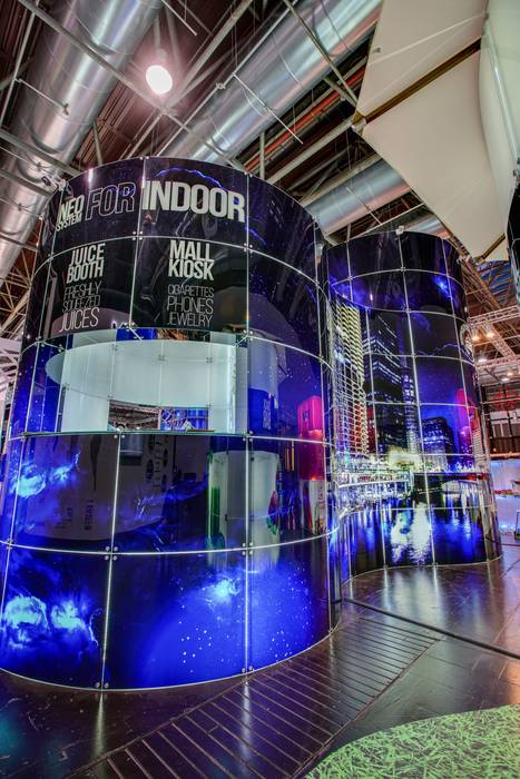 Modular exhibition stand, Modular Glass System NEO Modular Glass System NEO Espacios comerciales Vidrio Ferias