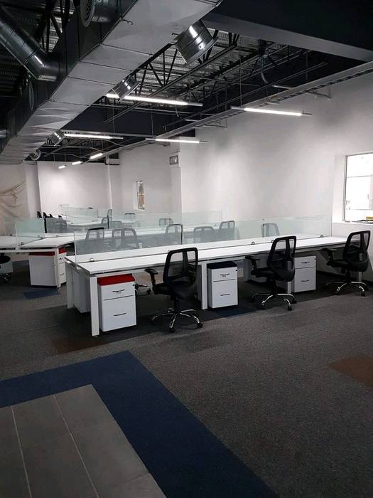 Remodelacion interior de oficina, estilo industrial edificios de