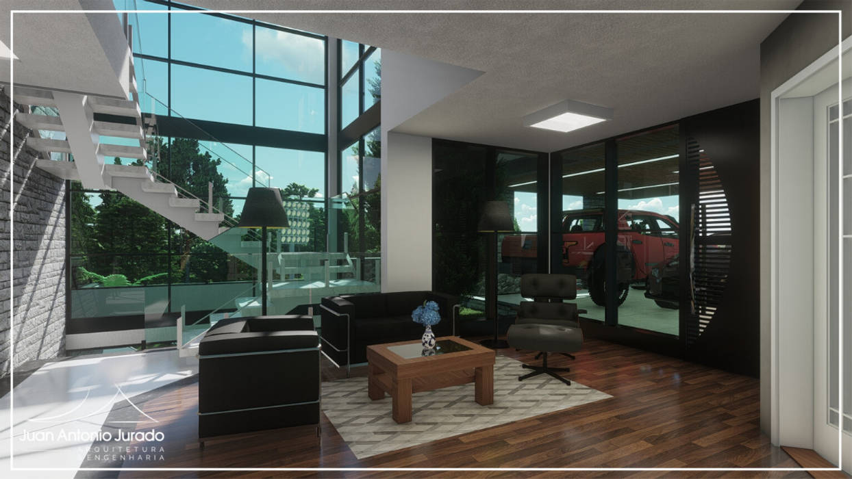 Sala de Tv Juan Jurado Arquitetura & Engenharia Salas de estar modernas Sala TV