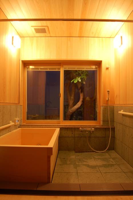 星見亭, 田村建築設計工房 田村建築設計工房 Asian style bathroom