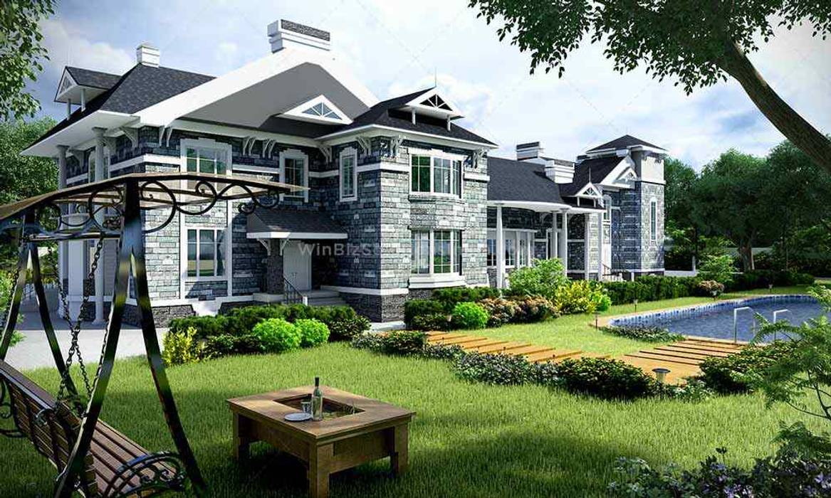House 3D Model WinBizSolutionsIndia Modern houses