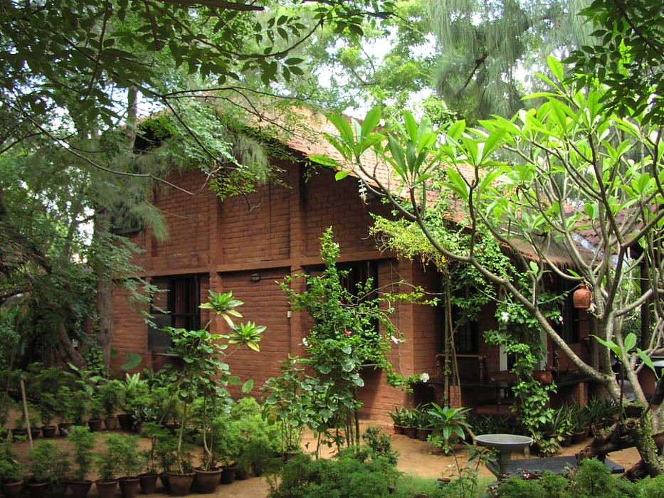 Rear Elevation Benny Kuriakose Asian style houses